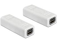 Delock 65450 DisplayPort Adaptateur [1x Mini port Display femelle - 1x Mini port Display femelle] blanc 0 mm-2