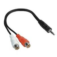Hama 00043365 Jack / Cinch-RCA audio Adaptateur [1x Jack mâle 3.5 mm - 2x adaptateur Cinch / RCA] noir-2