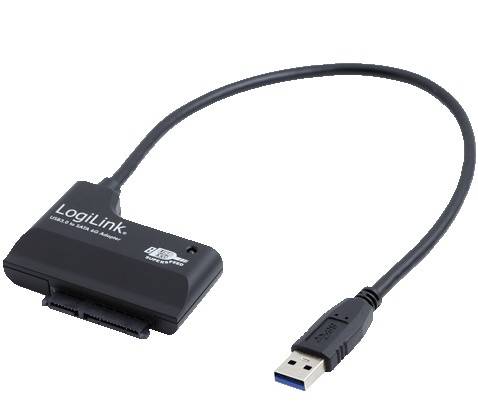 Adaptateur USB 3.0 LogiLink AU0013 - [1x SATA femelle 7+15 pôles - 1x USB 3.0 mâle type A] - 20.00 cm - noir-3