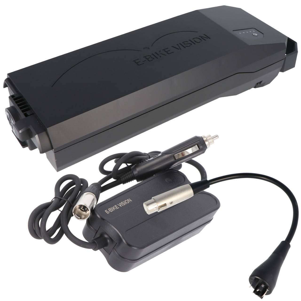 Porte-bagages Power Pack e-bike batterie lite avec chargeur de voiture parfaitement adapté au système d'entraînement...-0