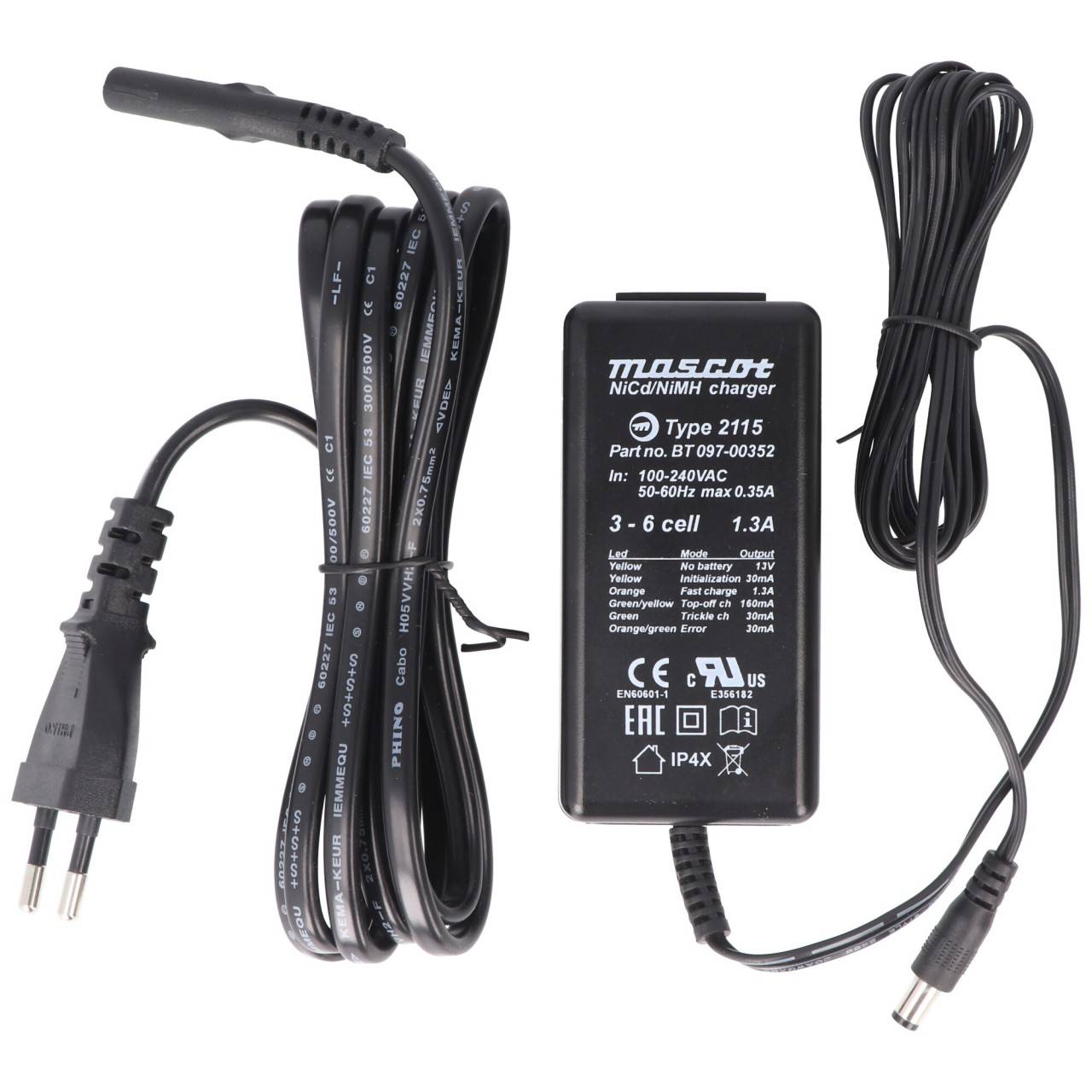 Chargeur d'origine Laird / Cattron-Theimeg BT-097-00352 adapté pour Laird 2PRT-7758-A001-2