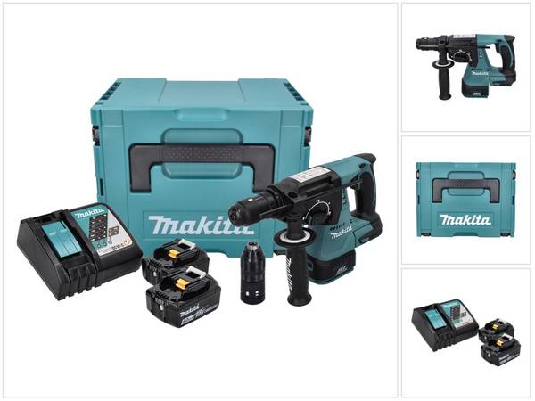 Perfo-burineur 18V LXT SDS-Plus 2J -2x6,0 Ah- en MAKPAC - MAKITA DHR243RGJ