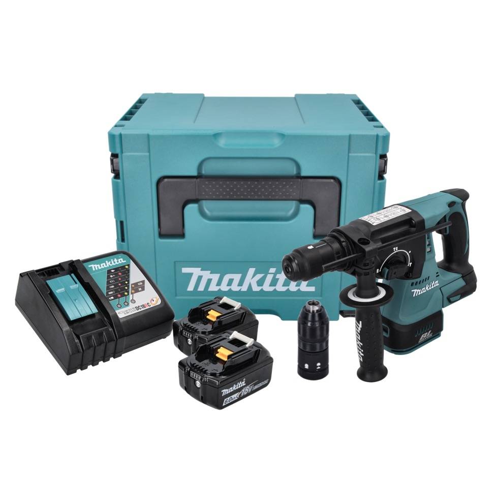 Perfo-burineur 18V LXT SDS-Plus 2J -2x6,0 Ah- en MAKPAC - MAKITA DHR243RGJ-1