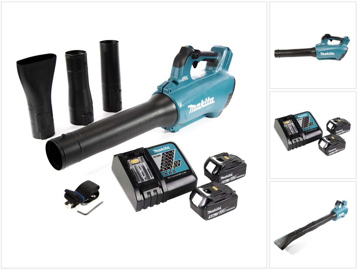 Souffleur 18V LXT -1x5,0 Ah- avec chargeur rapide - MAKITA DUB184RT-0
