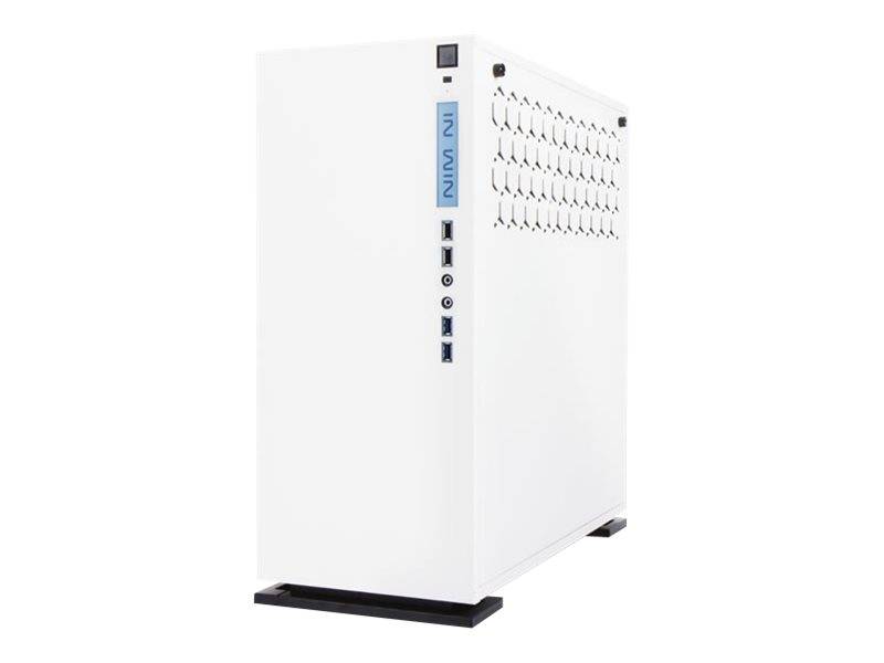 In Win 303, Midi Tower, PC, Blanc, ATX, micro ATX, Mini-ATX, SECC, Verre trempé, 16 cm-0
