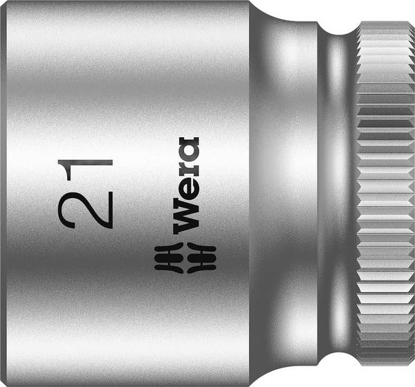 Douille 6 pans extérieurs 21 mm Longueur: 30 mm Wera 05003566001 Propulseur: 3/8" (10 mm) 1 pc(s)
