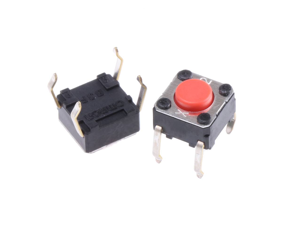 B3F-6022 | Omron Plunger Tactile Switch, SPST 50 mA @ 24 V dc 1.6mm