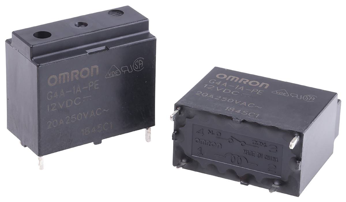 Relais De Puissance Omron G5CA-1A-DC24 - 24V DC, 10A, 1 Contact NO - Neuf En Sachet