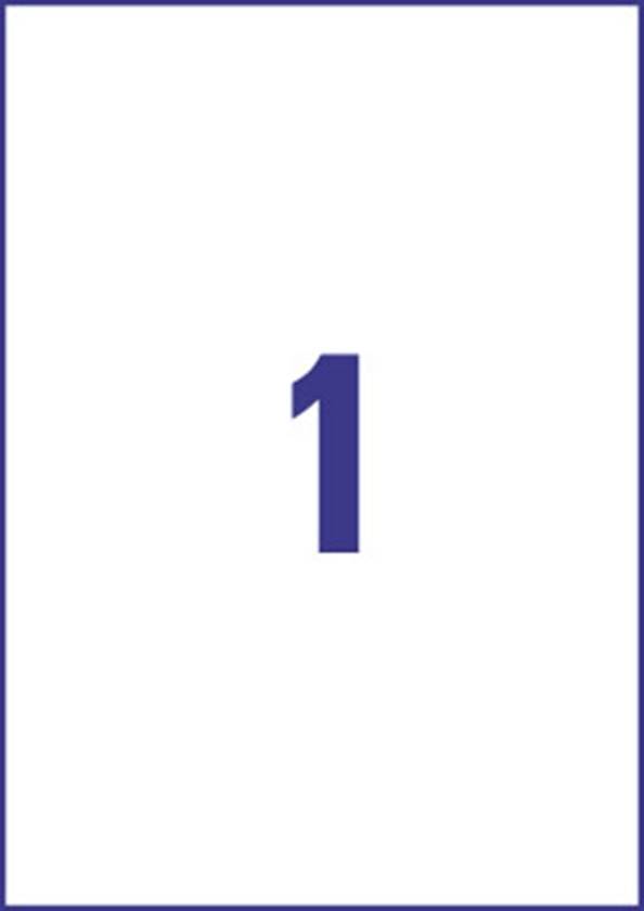 Chiffre '1' en écriture bleue sur fond blanc avec une fine bordure bleue.