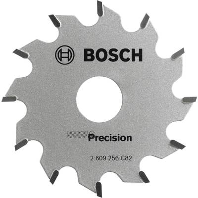 Lame de scie circulaire Bosch portant l'inscription 'Precision' et le numéro d'article '2 609 256 C82'. Adaptée aux travaux de menuiserie précis.