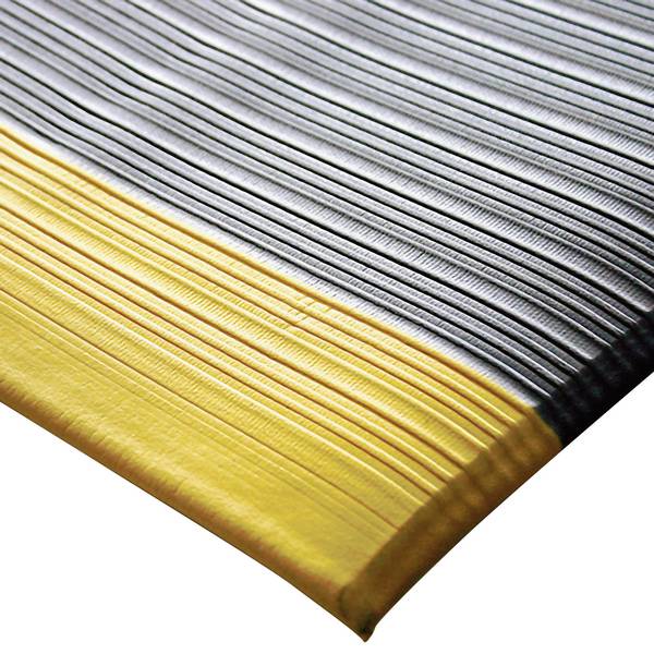 COBA Europe AL060703C Deckplate Tapis pour poste de travail  (produit au mètre)  gris, jaune