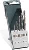 Bosch Accessories 2609255326 Jeu de forets pour le bois 5 pièces 2 mm, 3 mm, 4 mm, 5 mm, 6 mm 1/4" (6,3 mm) 1 set
