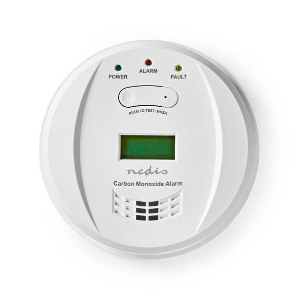 Détecteur de Monoxyde de Carbone avec Alarme 85dB et Écran LCD Bouton Test Hush