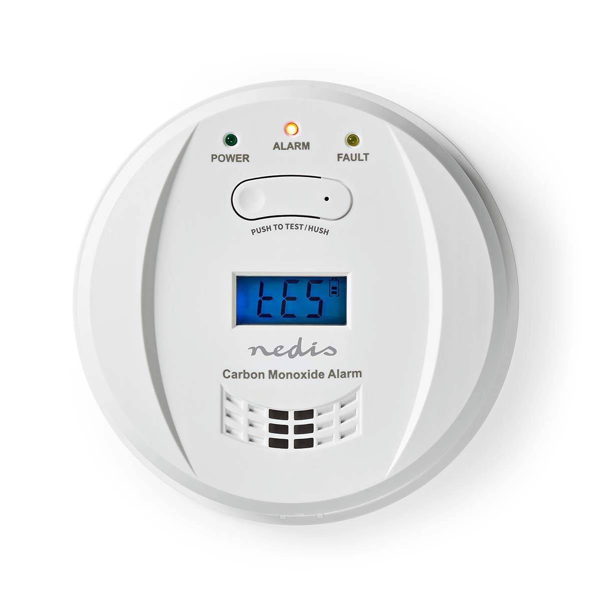 Détecteur de Monoxyde de Carbone avec Alarme 85dB et Écran LCD Bouton Test Hush-1