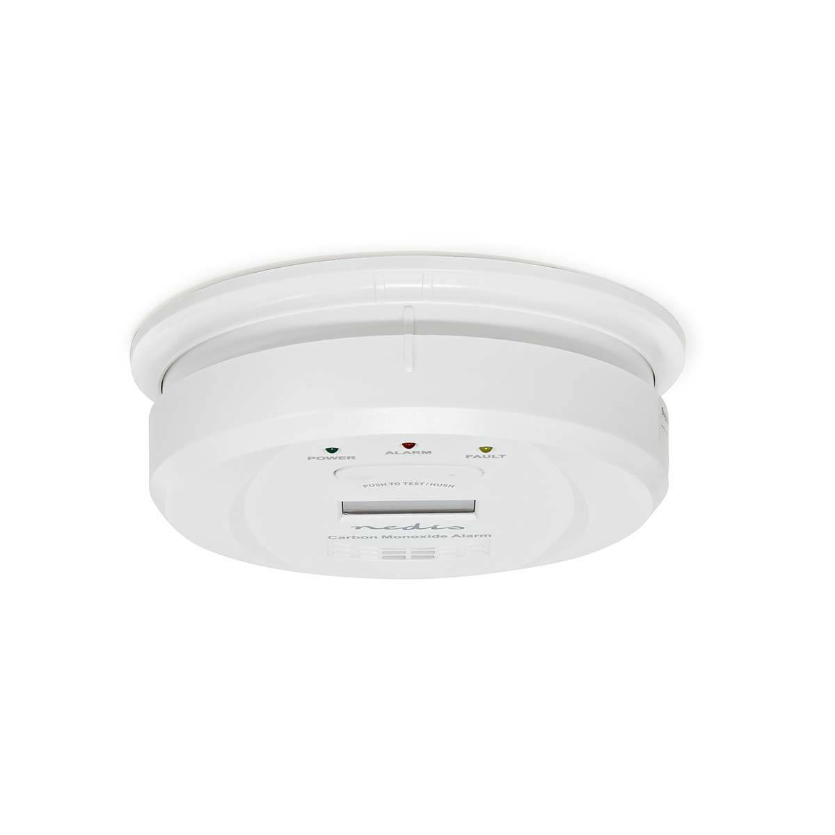 Détecteur de Monoxyde de Carbone avec Alarme 85dB et Écran LCD Bouton Test Hush-4