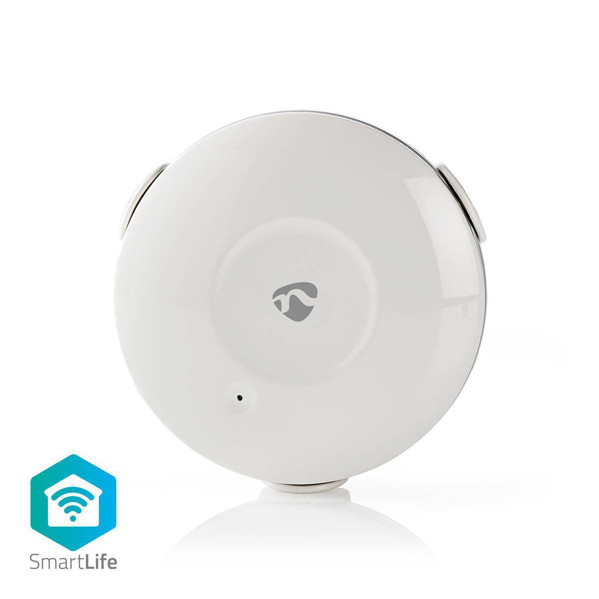 Détecteur d'Eau Intelligent Connecté Wi-Fi Rond avec Alarme 50dB-1