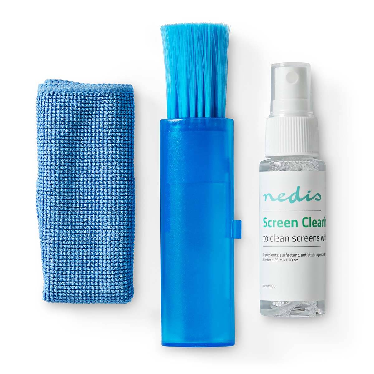 Kit de Nettoyage 35ml pour Écran / Cahier avec Chiffon Micro-Fibres et Brosse-1