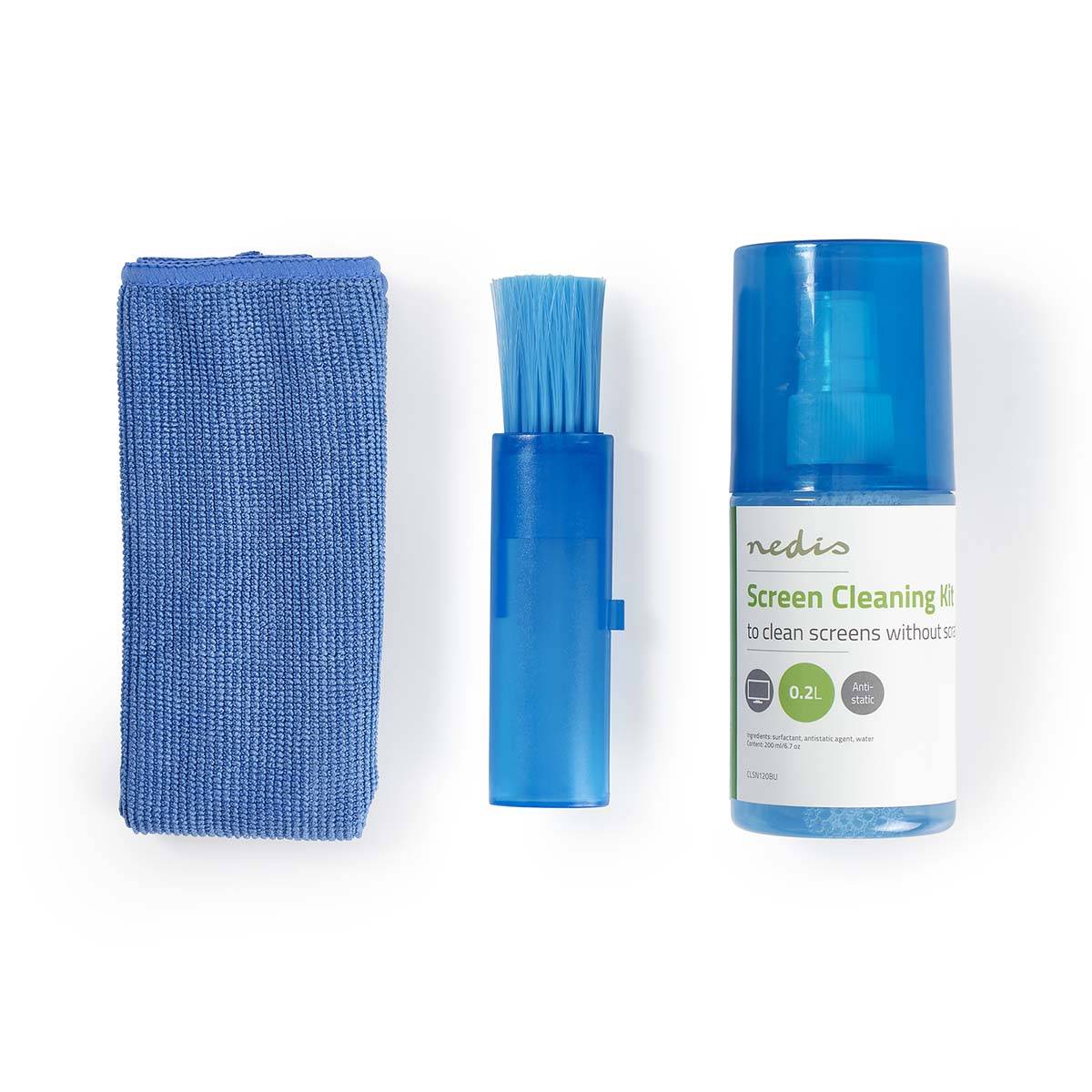 Kit de Nettoyage 200ml pour Écran / Cahier avec Chiffon Micro-Fibres et Brosse-1