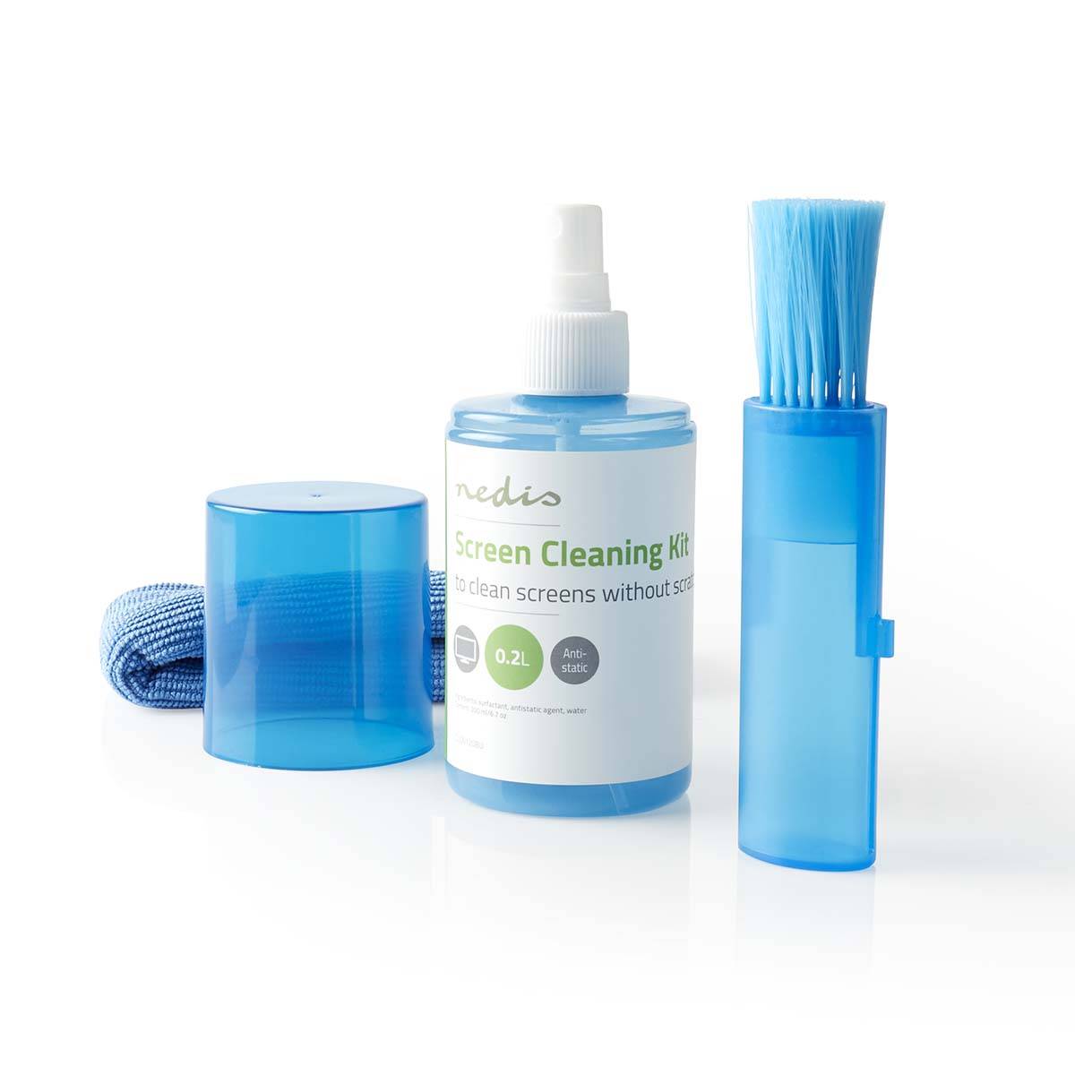 Kit de Nettoyage 200ml pour Écran / Cahier avec Chiffon Micro-Fibres et Brosse-2
