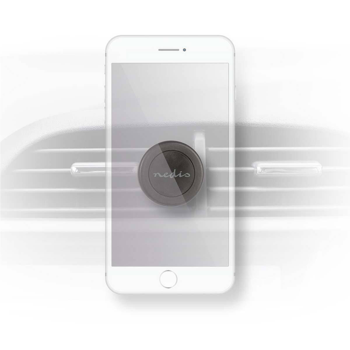Support Voiture Magnétique Grille d'Aération pour Smartphone avec Ruban Adhésif-0
