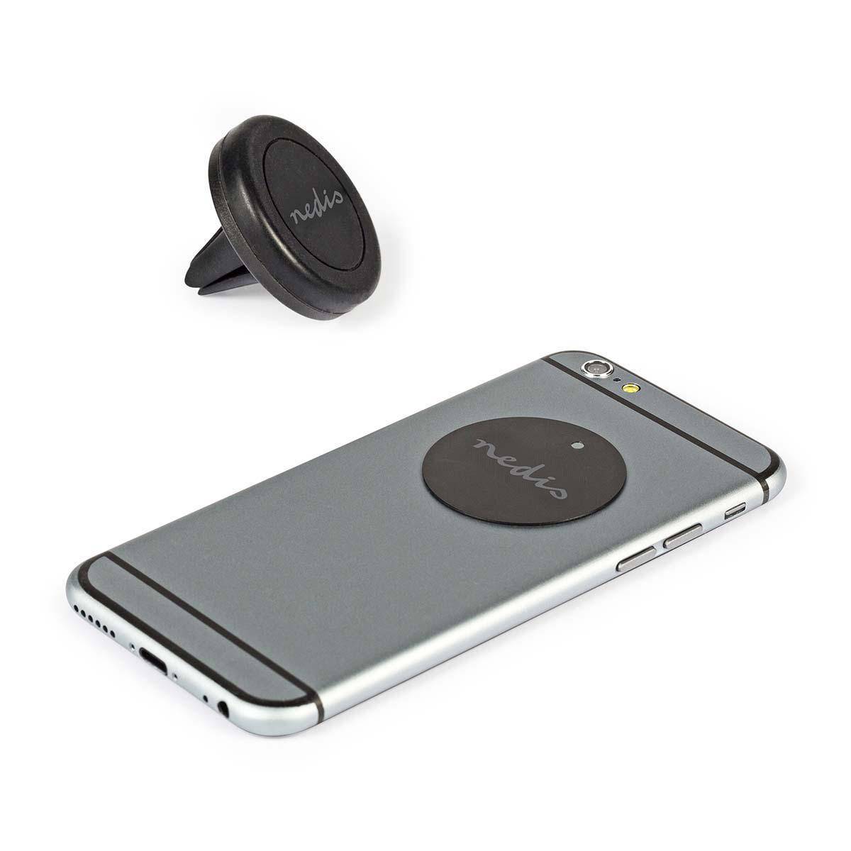 Support Voiture Magnétique Grille d'Aération pour Smartphone avec Ruban Adhésif-2