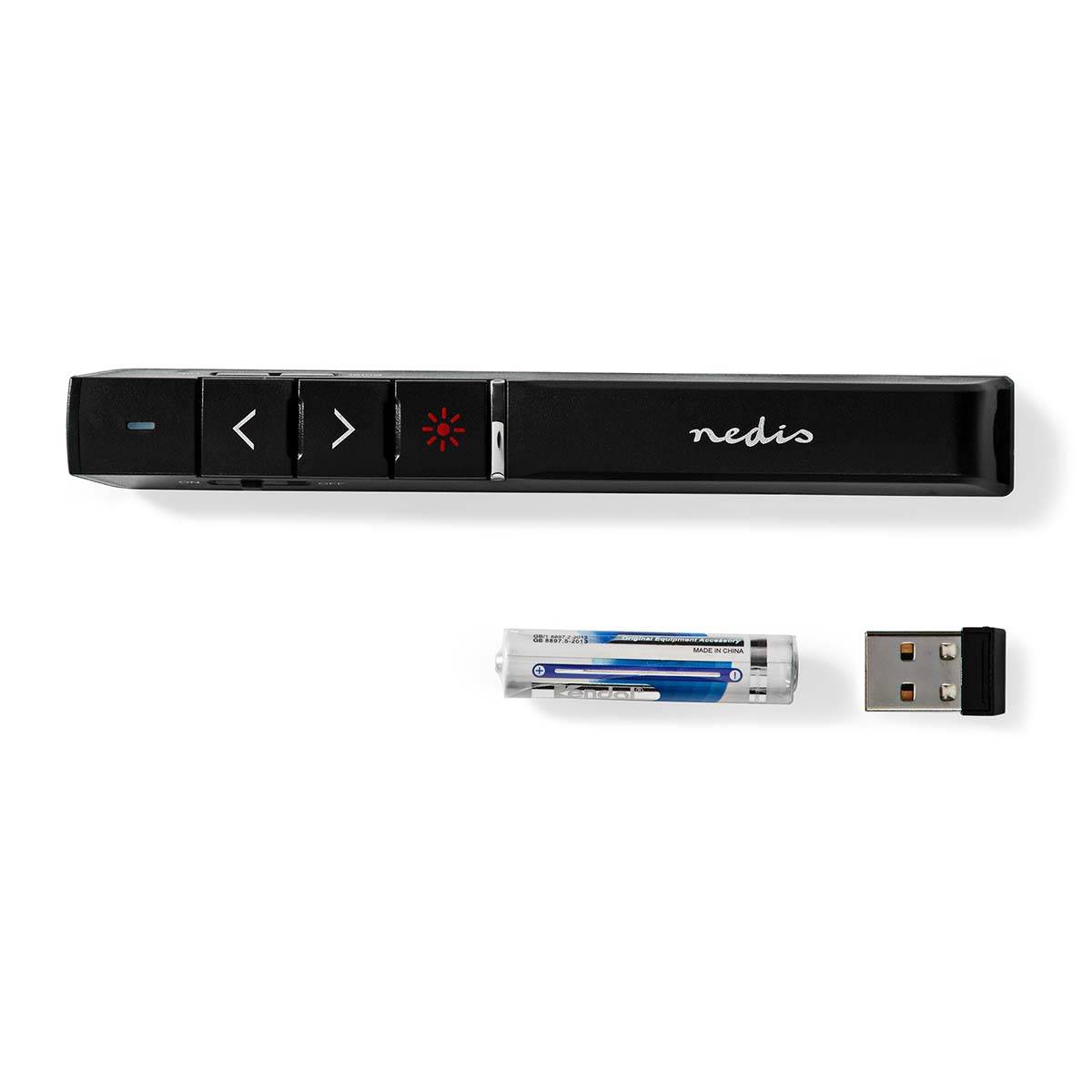 Présentateur Laser sans Fil 30 m et Pointeur 100 m avec Dongle USB-3