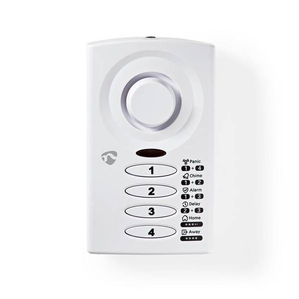 Alarme de Porte et de Fenêtre avec Clavier Sirène 85 dB Capteur Magnétique