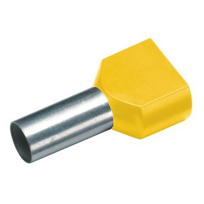 Embout double d'extrémité de câble Cimco 18 2436 1 mm²  x 8 mm partiellement isolé jaune 100 pc(s) 
