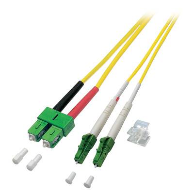 Câble de raccordement FO EFB Elektronik O0387.5 [1x LC/APC 8° mâle - 1x SC/APC 8° mâle] 9/125 µ Singlemode OS2 5.00 m