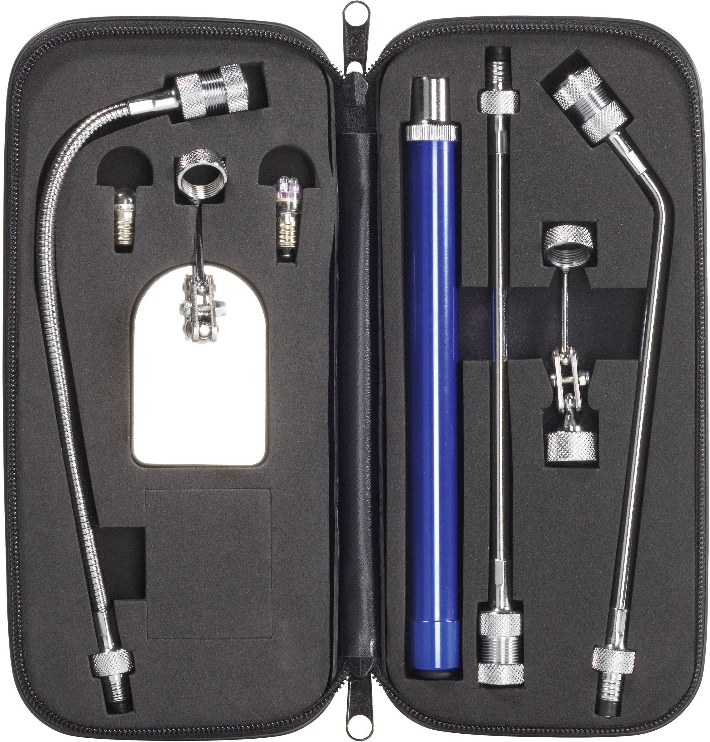 Kit Miroirs D'Inspection QWORK 4 Pièces - Avec Aimants 8LB Et 1.5LB, LED Et Tige Télescopique