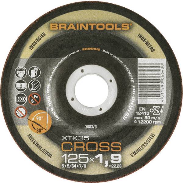 Disque pour tronçonnage et ébarbage 115 mm Rhodius XTK 35