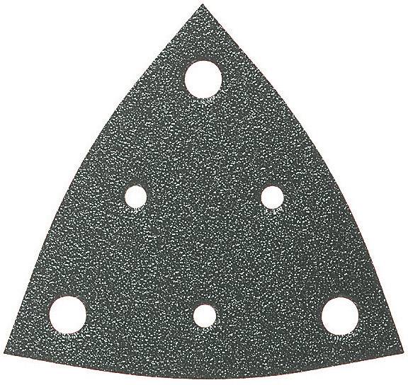 Feuille abrasive Delta avec bande auto-agrippante, perforé Fein 63717111014 Grain 100 Cote d'encoignure 80 mm 50 pc(s)