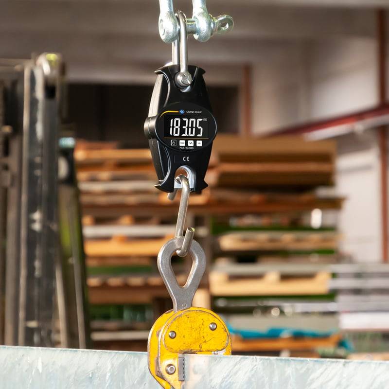 PCE Instruments Crochet peseur PCE-HS 200N Plage de pesée (max.) 200 kg Lisibilité 50 g à pile(s) noir-7