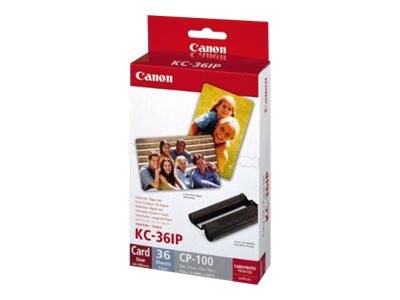 CANON KC-36IP photo papier inkjet 54x86mm 36 feuilles pack de 10 with color ink cartouche for CP-100-3