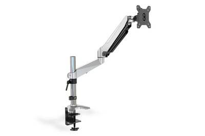 Digitus Support d'écran simple, 32", 8 kg, Pince, 8 kg, 43,2 cm (17"), 68,6 cm (27"), 100 x 100 mm, Noir, Argent-4