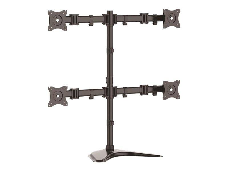 StarTech.com Support de bureau articulé pour quatre écrans - Acier robuste, Autonome, 8 kg, 33 cm (13"), 68,6 cm (27"),-0