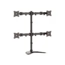 StarTech.com Support de bureau articulé pour quatre écrans - Acier robuste, Autonome, 8 kg, 33 cm (13"), 68,6 cm (27"),