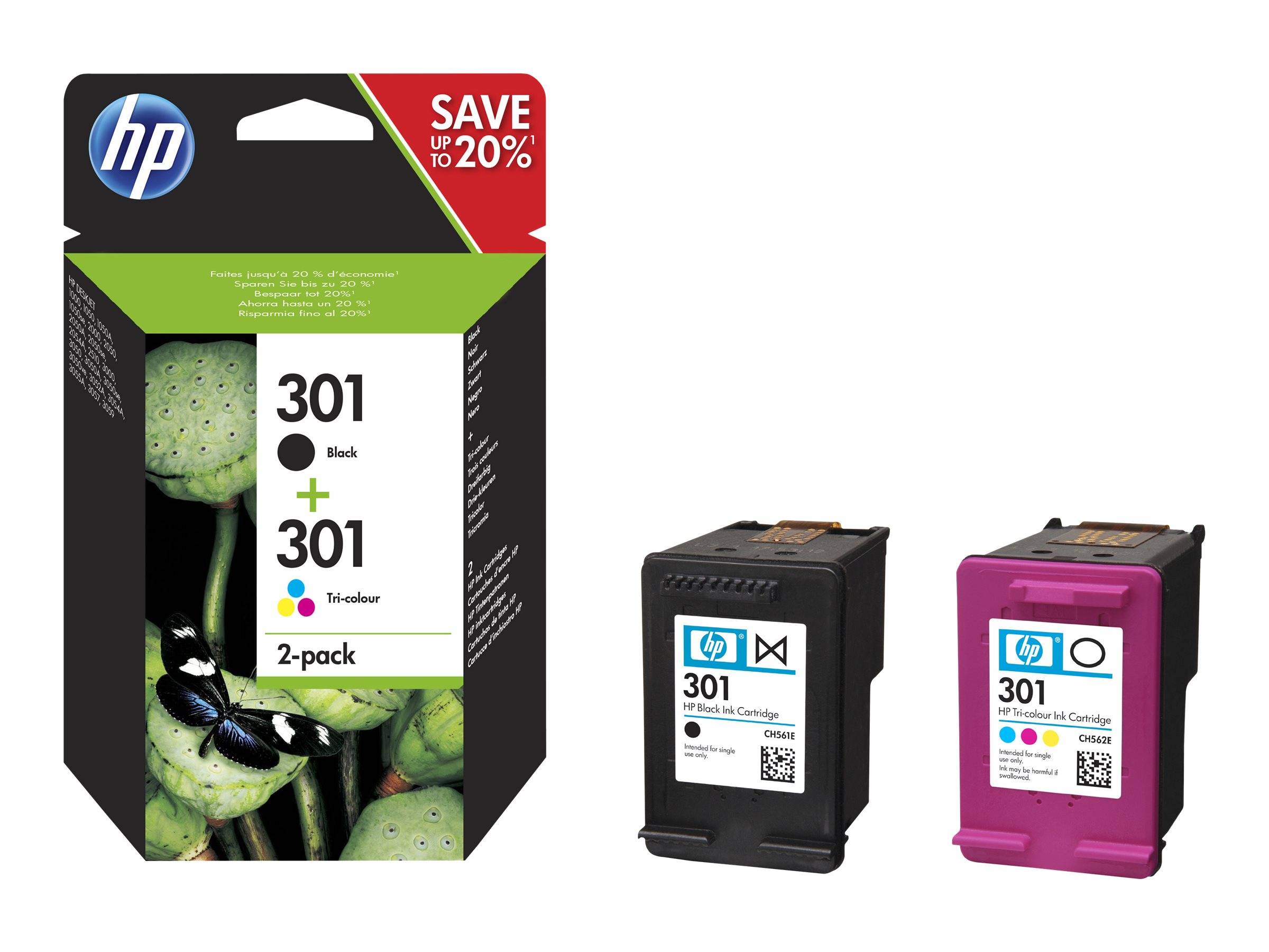 HP 301 Ink Cart Combo 2-Pack Blister-3