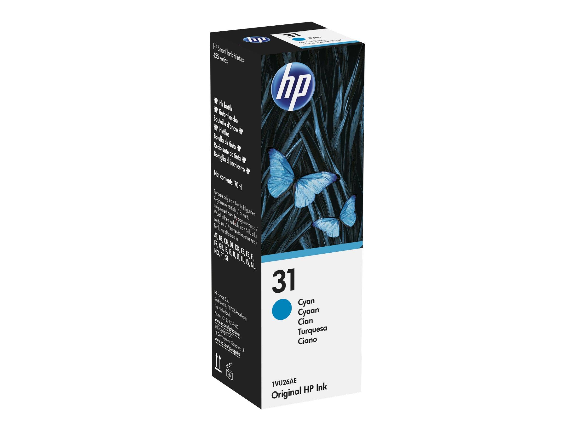 HP 31 Cyan Original Ink Bottle-0