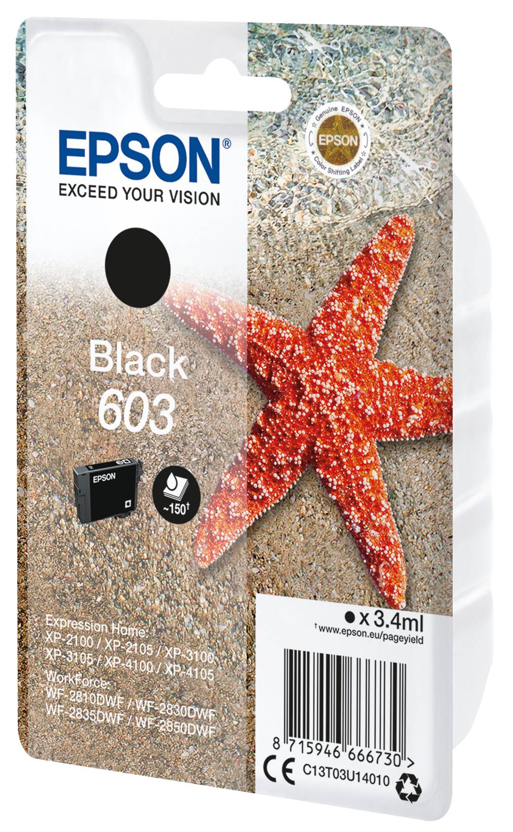 EPSON 4LB Singlepack Black 603 Ink w/s-5