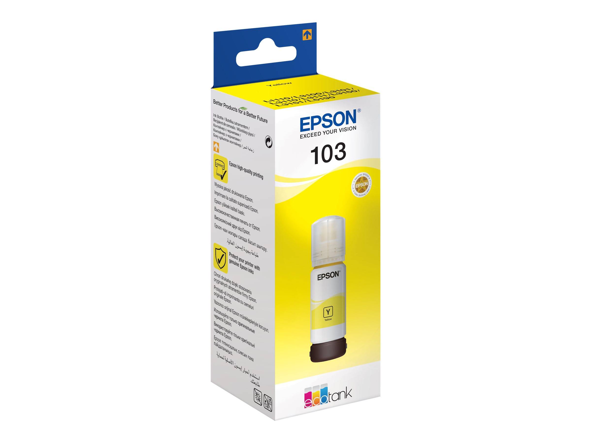 EPSON 1LB 103 EcoTank Yellow ink bottle local-0