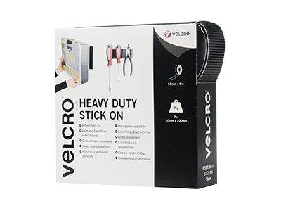 VELCRO® Bande 50mmx5m noir, crochets&velours autocollants extra fort-5