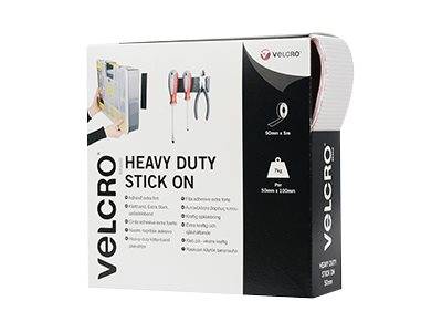 VELCRO® Bande 50mmx5m blanc, crochets&velours autocollants extra fort-5