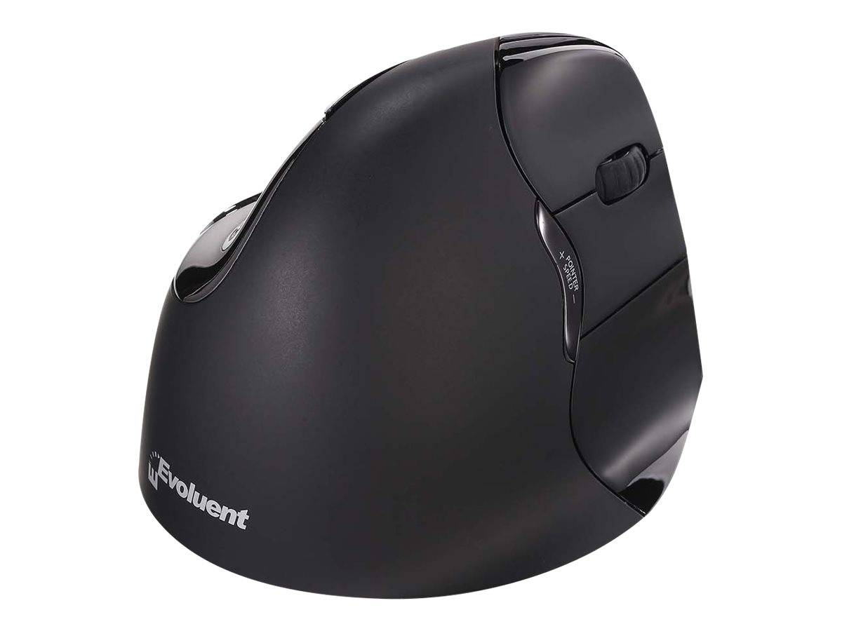 BakkerElkhuizen Evoluent 4 Bluetooth Black, Droitier, Conception verticale, Laser, Bluetooth, 2600 DPI, Noir-0