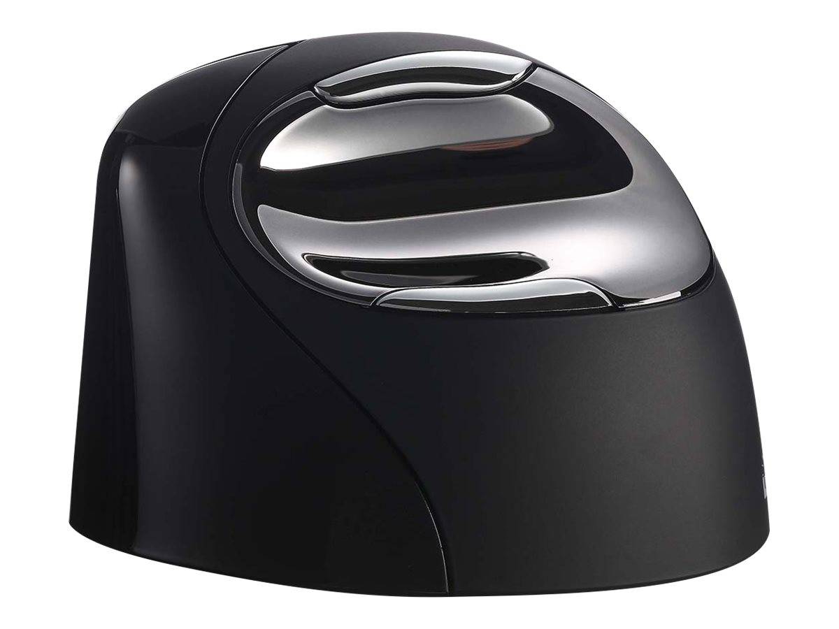 BakkerElkhuizen Evoluent 4 Bluetooth Black, Droitier, Conception verticale, Laser, Bluetooth, 2600 DPI, Noir-1