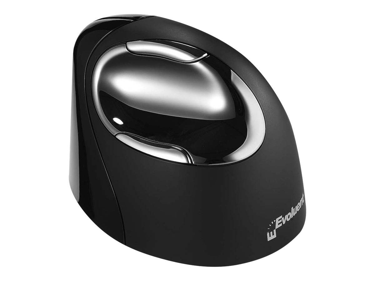 BakkerElkhuizen Evoluent 4 Bluetooth Black, Droitier, Conception verticale, Laser, Bluetooth, 2600 DPI, Noir-2