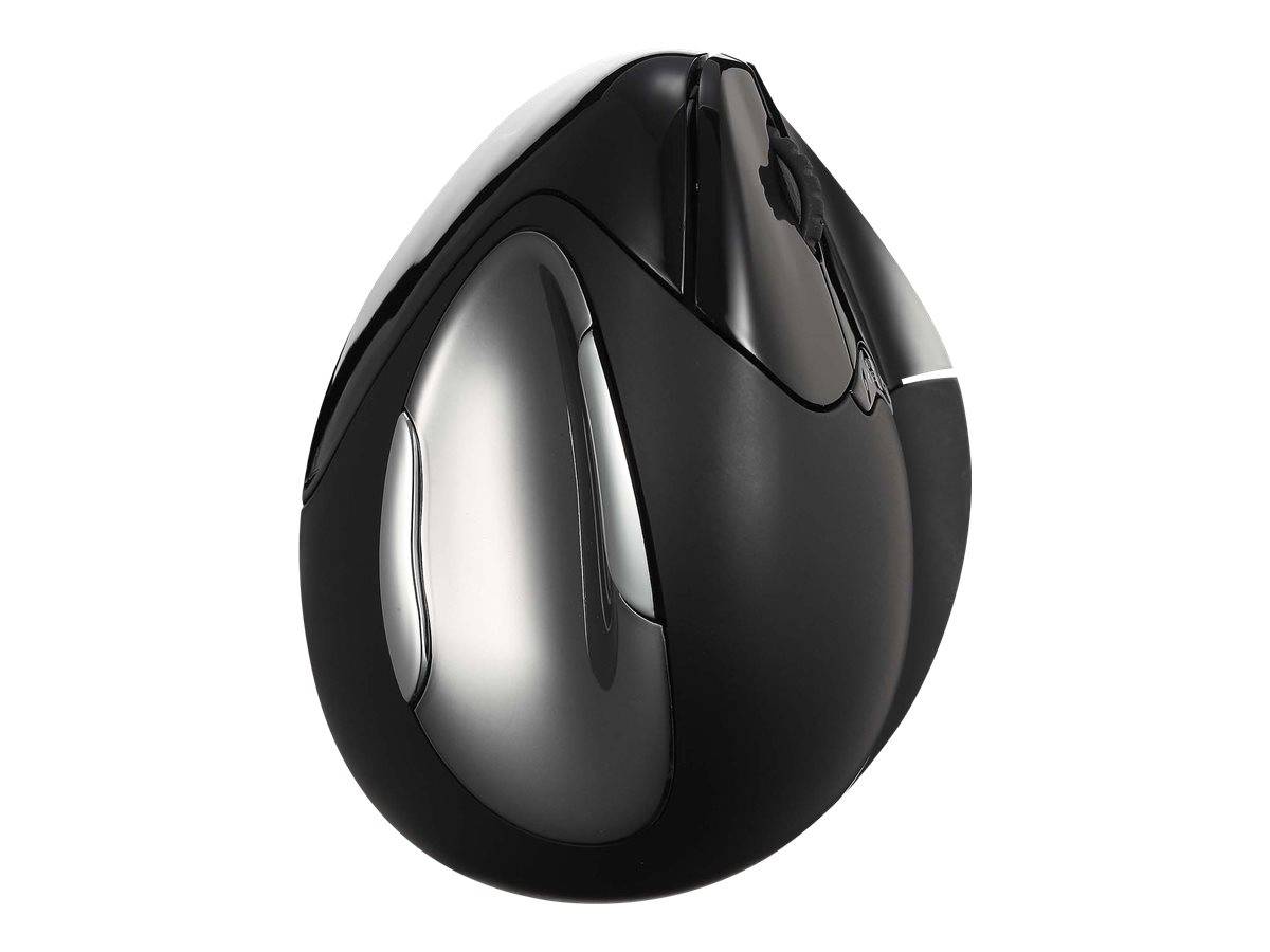 BakkerElkhuizen Evoluent 4 Bluetooth Black, Droitier, Conception verticale, Laser, Bluetooth, 2600 DPI, Noir-3