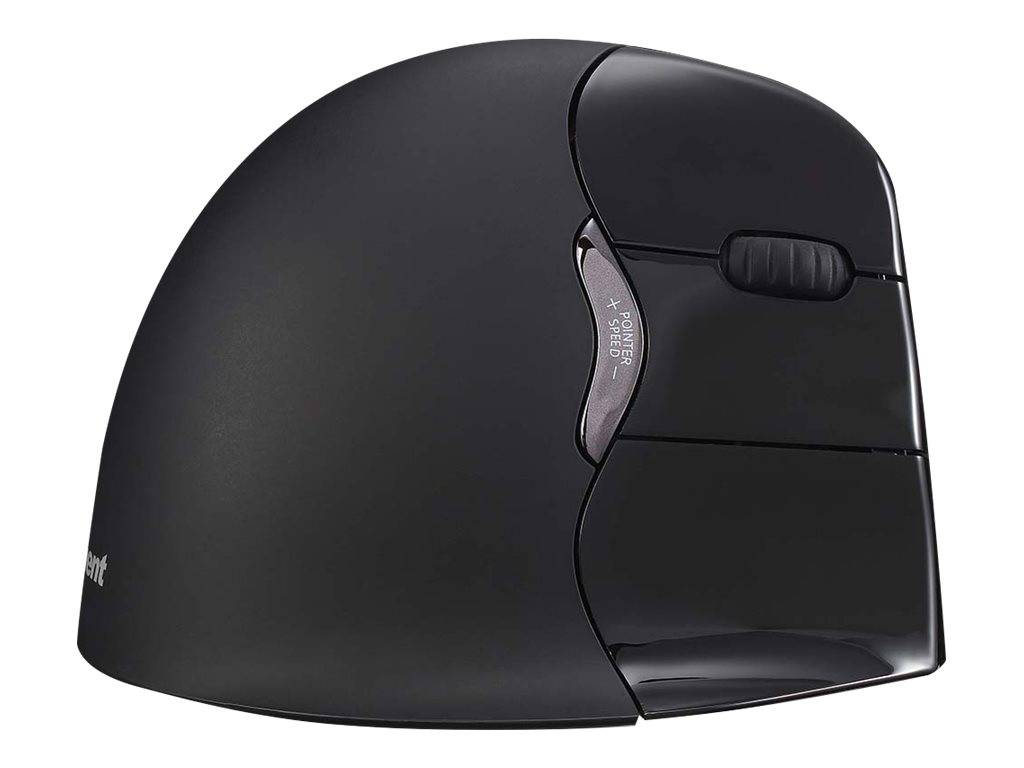 BakkerElkhuizen Evoluent 4 Bluetooth Black, Droitier, Conception verticale, Laser, Bluetooth, 2600 DPI, Noir-4