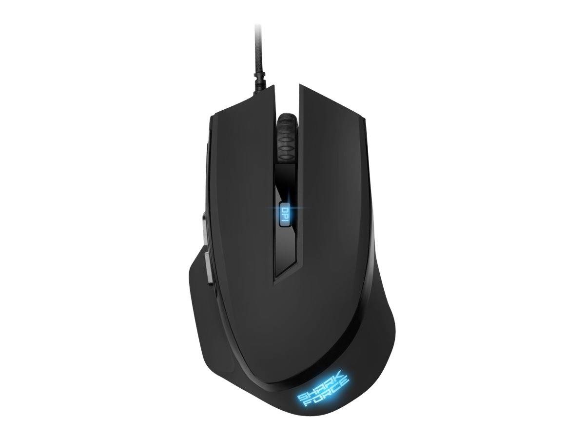 Sharkoon MOUSE USB Kit clavier + souris + pavé numérique éclairé, molette intégrée allemand, QWERTZ noir-0