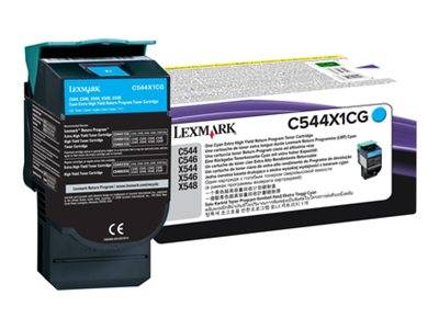 Lexmark Toner de retour C544 C546 X544 X546 X548 C544X1CG d'origine cyan 4000 pages-6